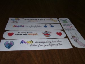5 Bookmarks - Angels FREE SHIPPING