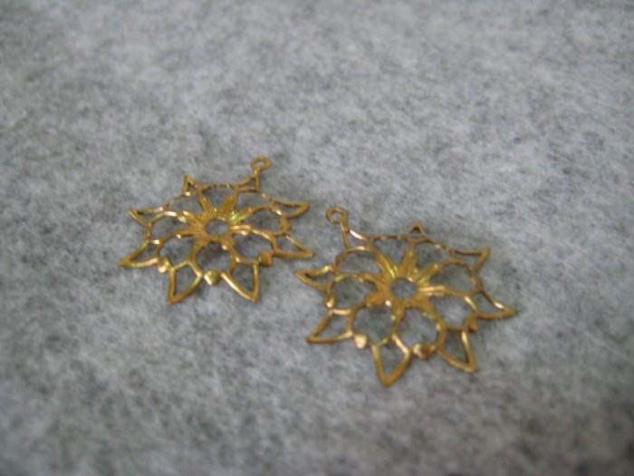 Filigree, 24mmx27mm, 1pair