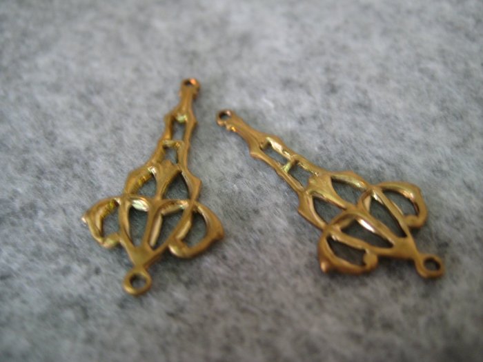 Filigree, 13mmx28mm, 1pair