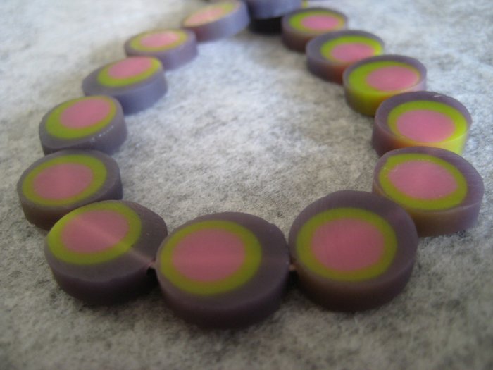 Resin beads, 5mmx15mm, 4pcs