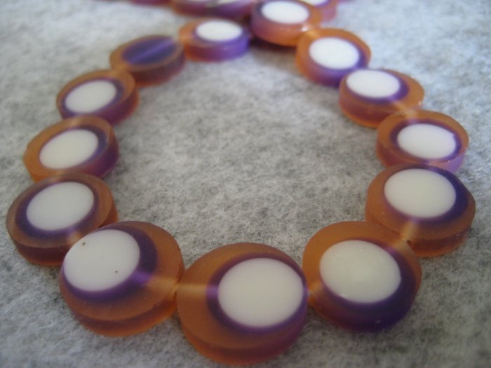 Resin beads, 5mmx15mm, 4pcs