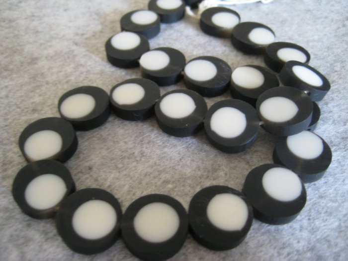 Resin beads, 5mmx15mm, 4pcs