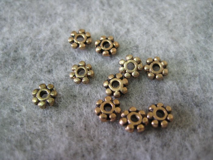 Bali Beads, 4mmx1mm, 10pcs