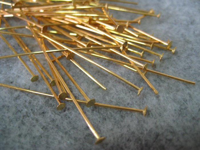 Headpins, 38mm, 50pcs