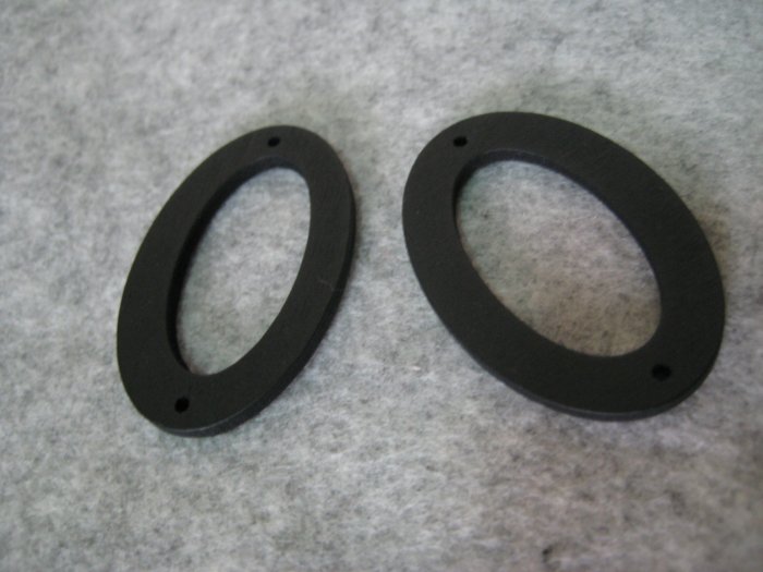 Wooden Filigree, 34mm x 50mm, 6pcs