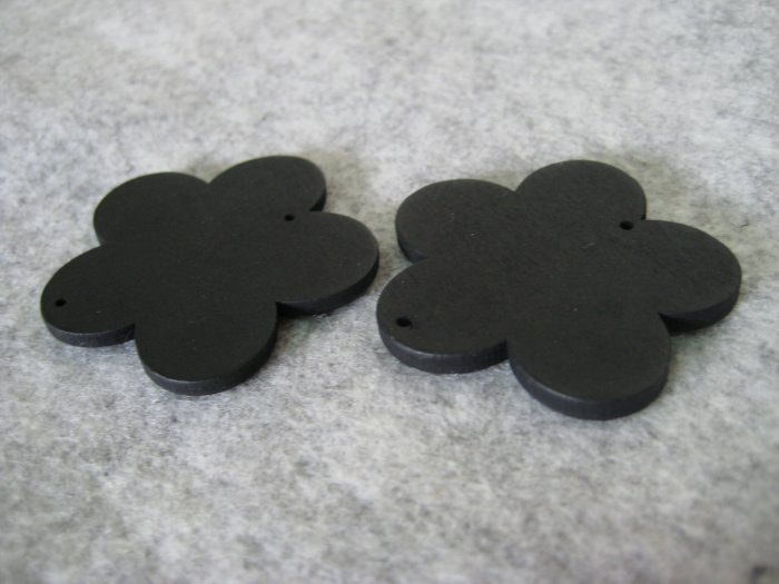 Wooden Bead, Flower, 40mm, 4pcs