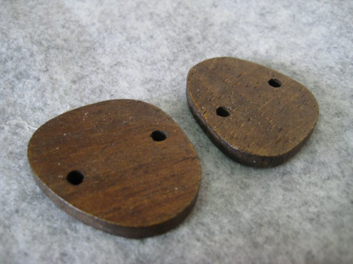 Wooden Bead, 2pcs