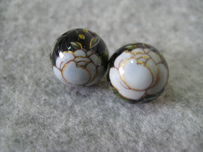 Japanese Tensha, Round , 12mm, 1 pair