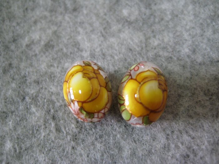 Japanese Tensha, Oval, 10mmx14mm, 1 pair