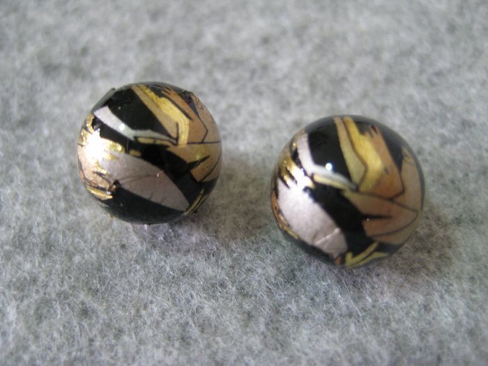Japanese Tensha, Round, 12mm, 1 pair