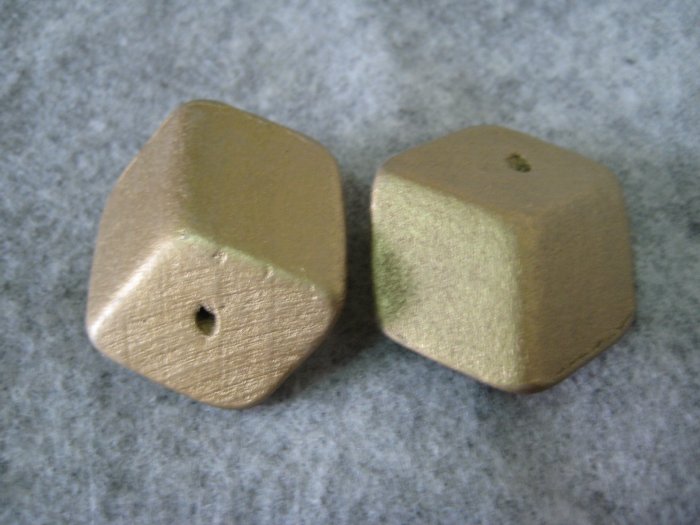 Wooden Bead, 23mm x 33mm, 6pcs