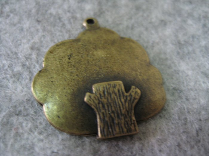 Tree Charm, Antique Brass, 24mm x 26mm