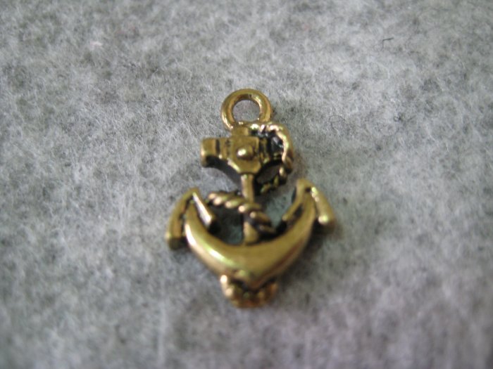 Anchor Charm, 20mm x 13mm, 1pcs