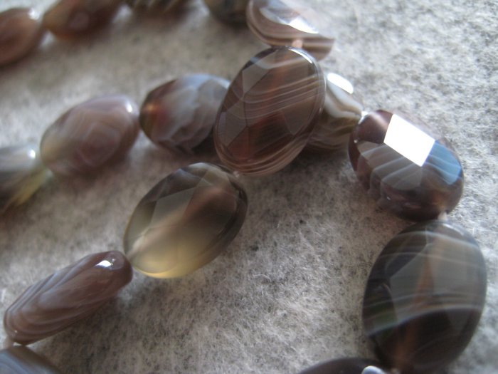 Agate Beads, 1 strand (14pcs)