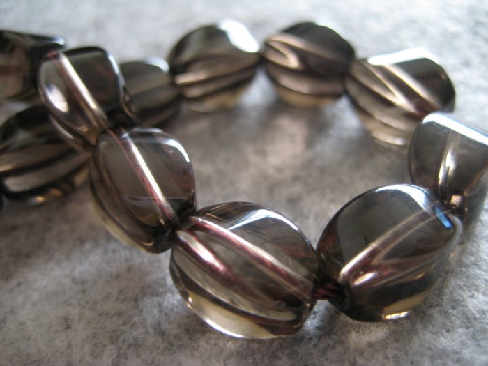 Smokey Quartz Beads, 10pcs