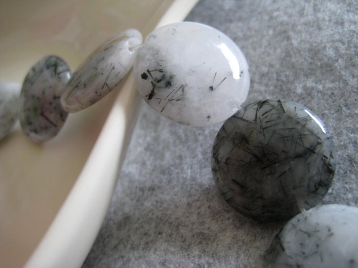 Rutilated Quartz ( Venus Hair Stone ), 10pcs