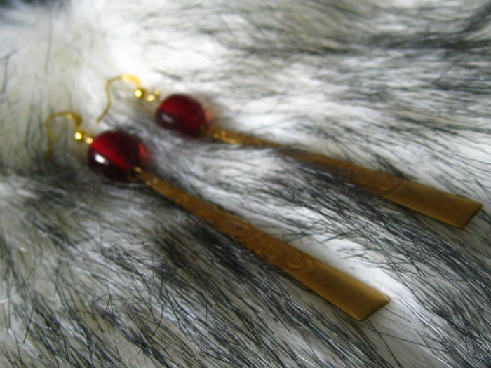 Red Chinois ~ Earrings