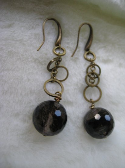 Art Deco Black ~ Earrings