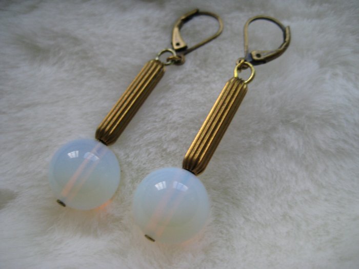 Art Deco Opal ~ Earrings