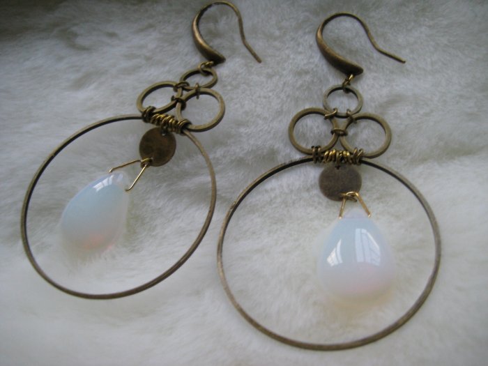 Art Deco Moon ~ Earrings