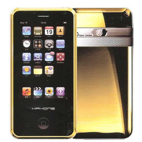 XPhone-Gold/Touch Screen Cell Phone/Free Shipping