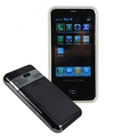 Unlocked XPhone Tri-band Dual Sim Card Cell Phone Black/ Free Shipping