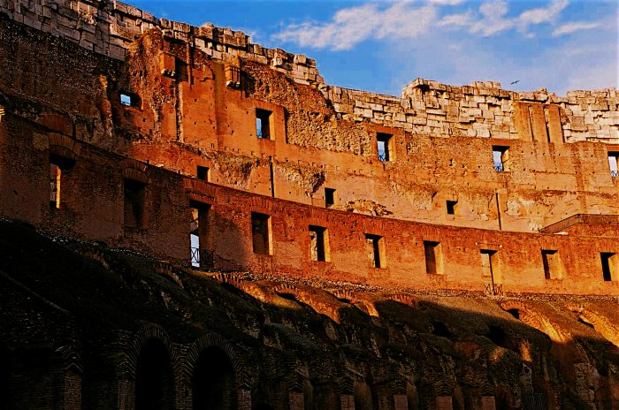 Inside the Coliseum, Rome, Italy