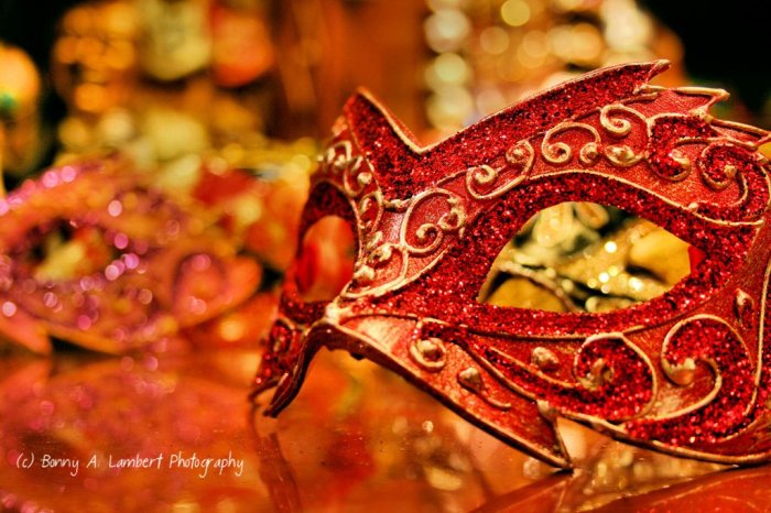 Mardi Gras Mask - Digital Art Print 8 x 10