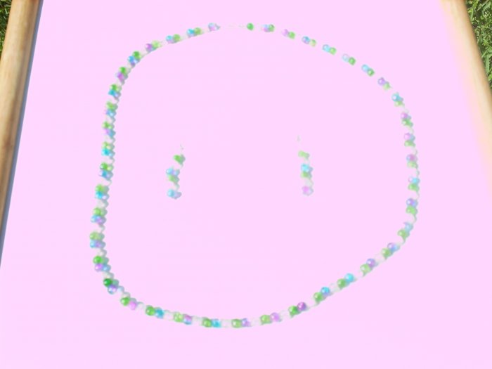 Green Blue and Clear Set