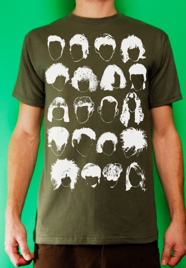 History of Rock N Roll Hair Mens Military T-shirt