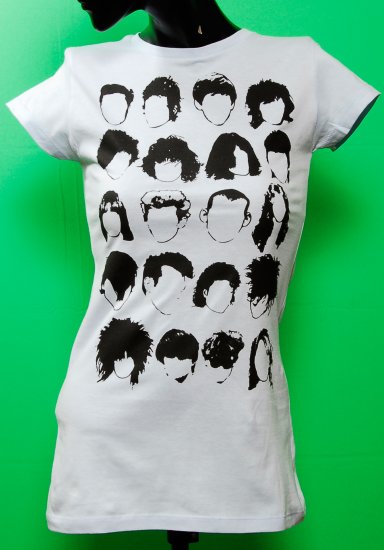 History of Rock N Roll Hair Womens Light Blue T-shirt