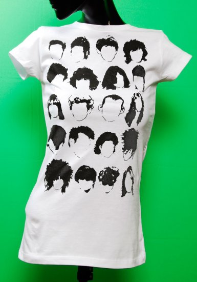 History of Rock N Roll Hair Womens White T-shirt