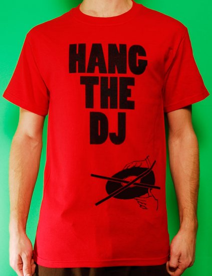 Hang the DJ Mens Red T-shirt