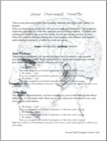 Personal Profile (Tarot reading)