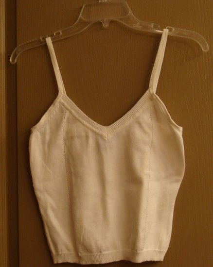 BCBG Camisole Cream Cotton knit layer for fall! PRETTY!