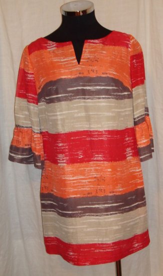 HERA CLOTHING DRESS red striped latern sleeve NET-A-PORTER.COM