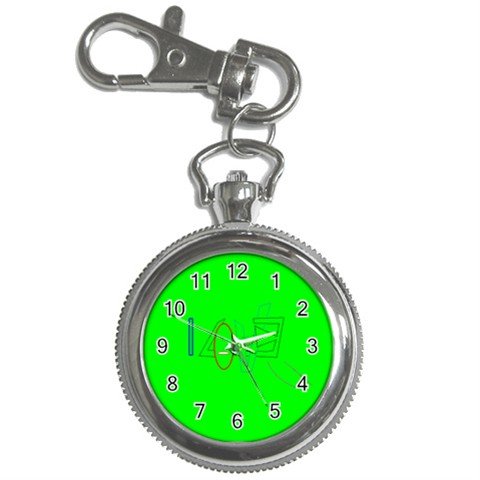I Love you in Green Key Chain / Pocket Watch