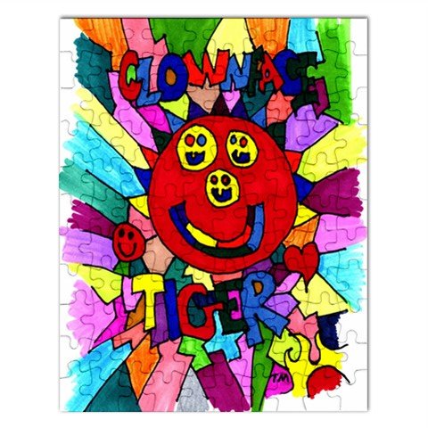 Clownface Tiger Jigsaw Puzzle 110 piece puzzles. (Rectangular)