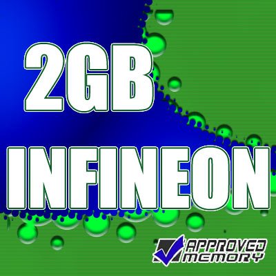 2GB DDR-2 PC2-3200 240 Pin ECC Registered Single Rank INFINEON Memory