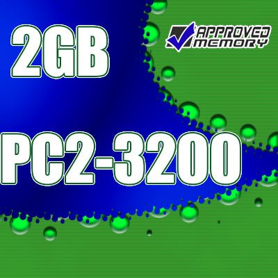 2GB RAM 200-pin PC2-3200 400MHz SODIMM Memory Kit for Dell Latitude D610