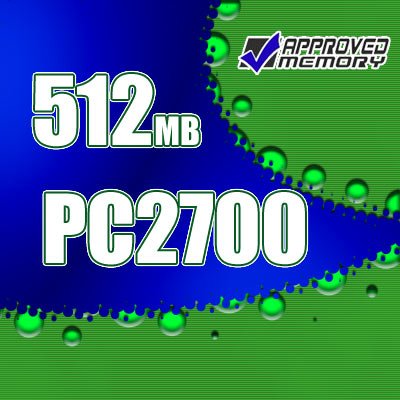 512MB RAM 200-pin PC2700 333MHz SODIMM Gateway MX6030 Computer Laptop Memory