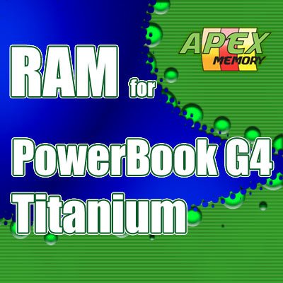 1GB Kit 2X 512MB RAM Memory Kit for Apple PowerBook G4 Titanium 550MHz M8362LL/A