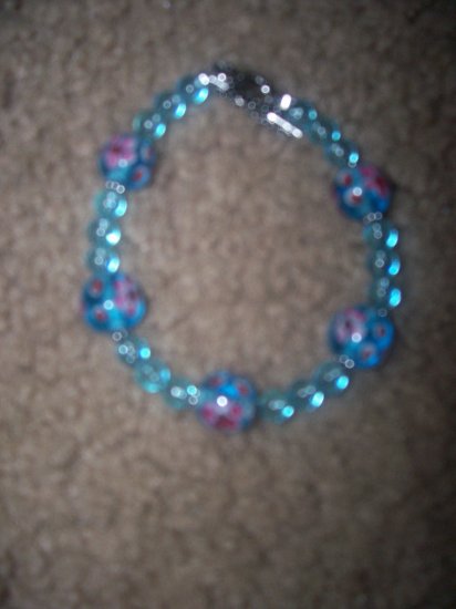 PINK FLOWER BRACELET