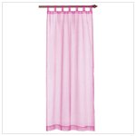 Pink Organza Tab Top Curtain