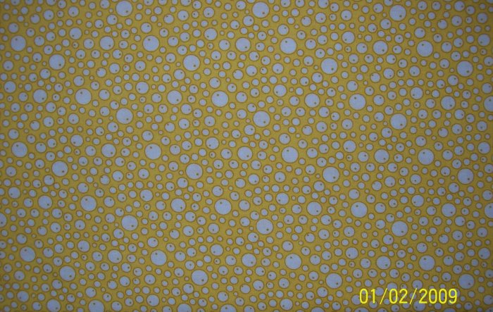 BTY RJR Everything But the Kitchen Sink Bubbles on Yellow 1930s Repro Quilt Fabric By the Yard