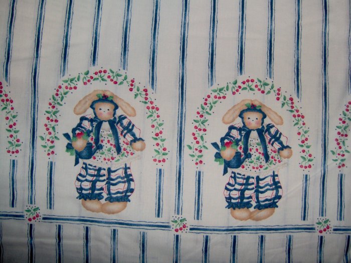 3 1/2+ Yards Daisy Kingdom Elsie Bunny Easter Border Fabric LAST PIECE!