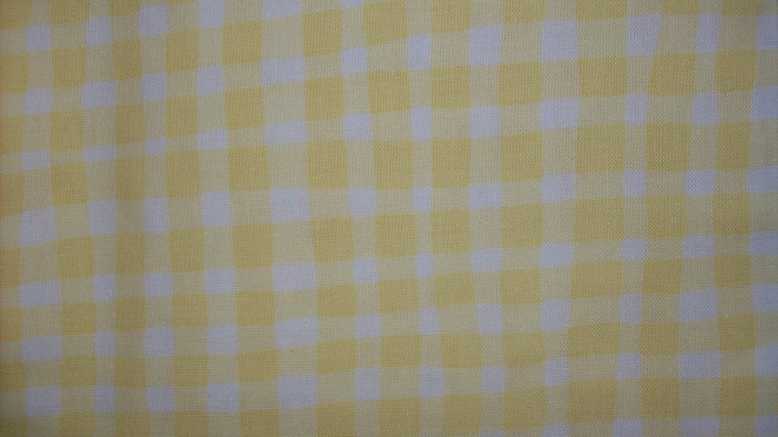 Little Suzy's Zoo Yellow Gingham QUILT COTTON SEWING FABRIC FAT EIGHTH F8 F8TH