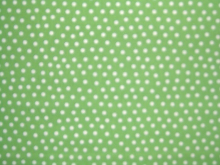 Lagon Dragon White Dots on Green Cotton Quilting Fabric Maywood Studios 1 1/2+ Yards - LAST PIECE!