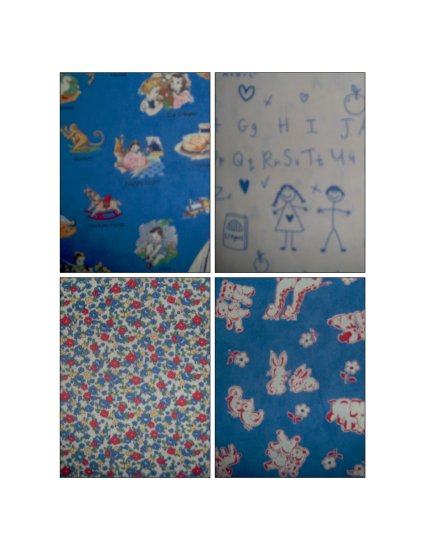 LAST PACK Moda 26 Letters Fat Quarter FQ Kids Cotton Quilt Fabric Lot