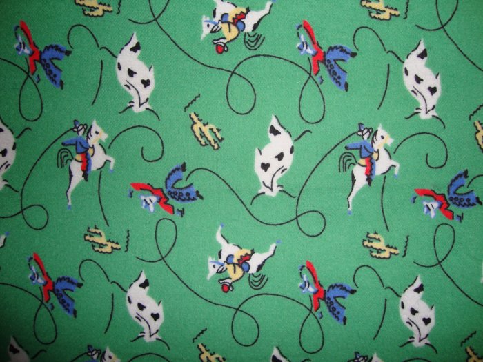 SALE! Round up on Green Cotton Snuggle Flannel Fabric Fat Quarter FQ